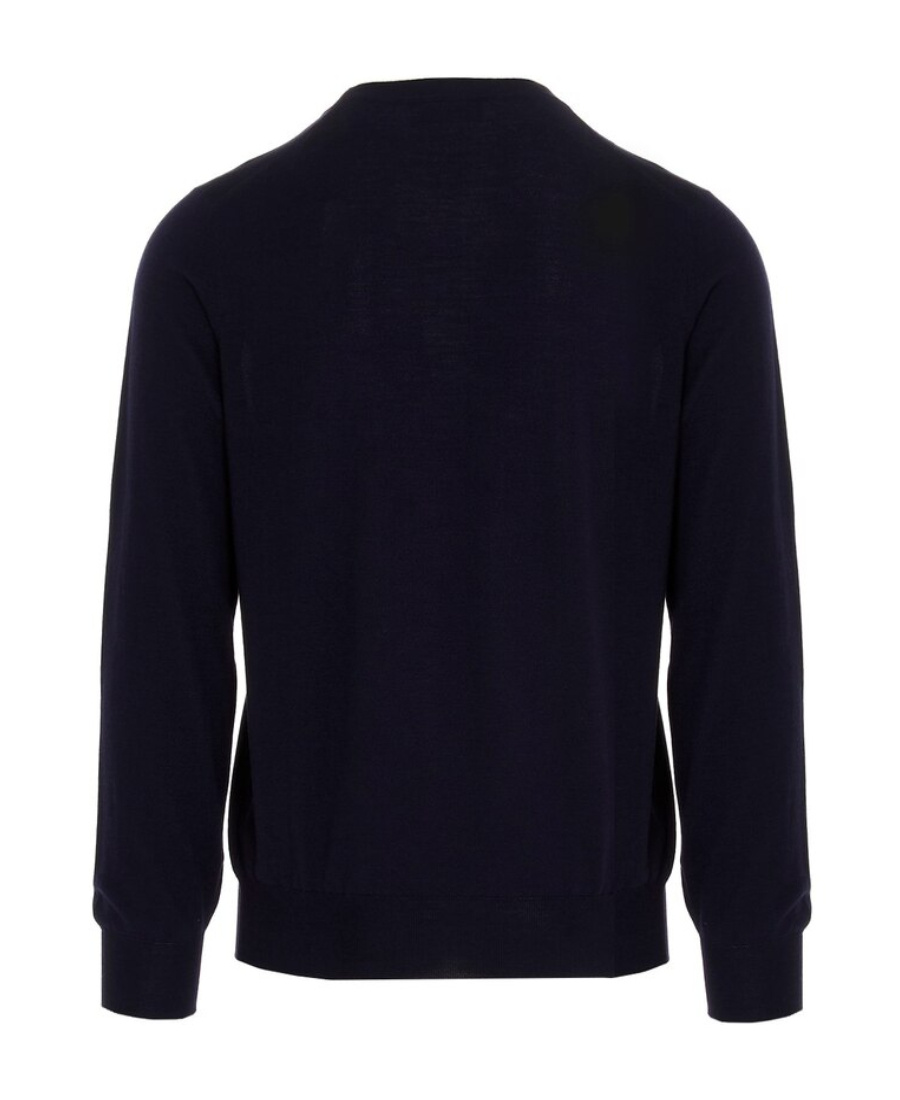 Brunello Cucinelli Pullover Man Sweater Black Size 48 Virgin Wool In Black