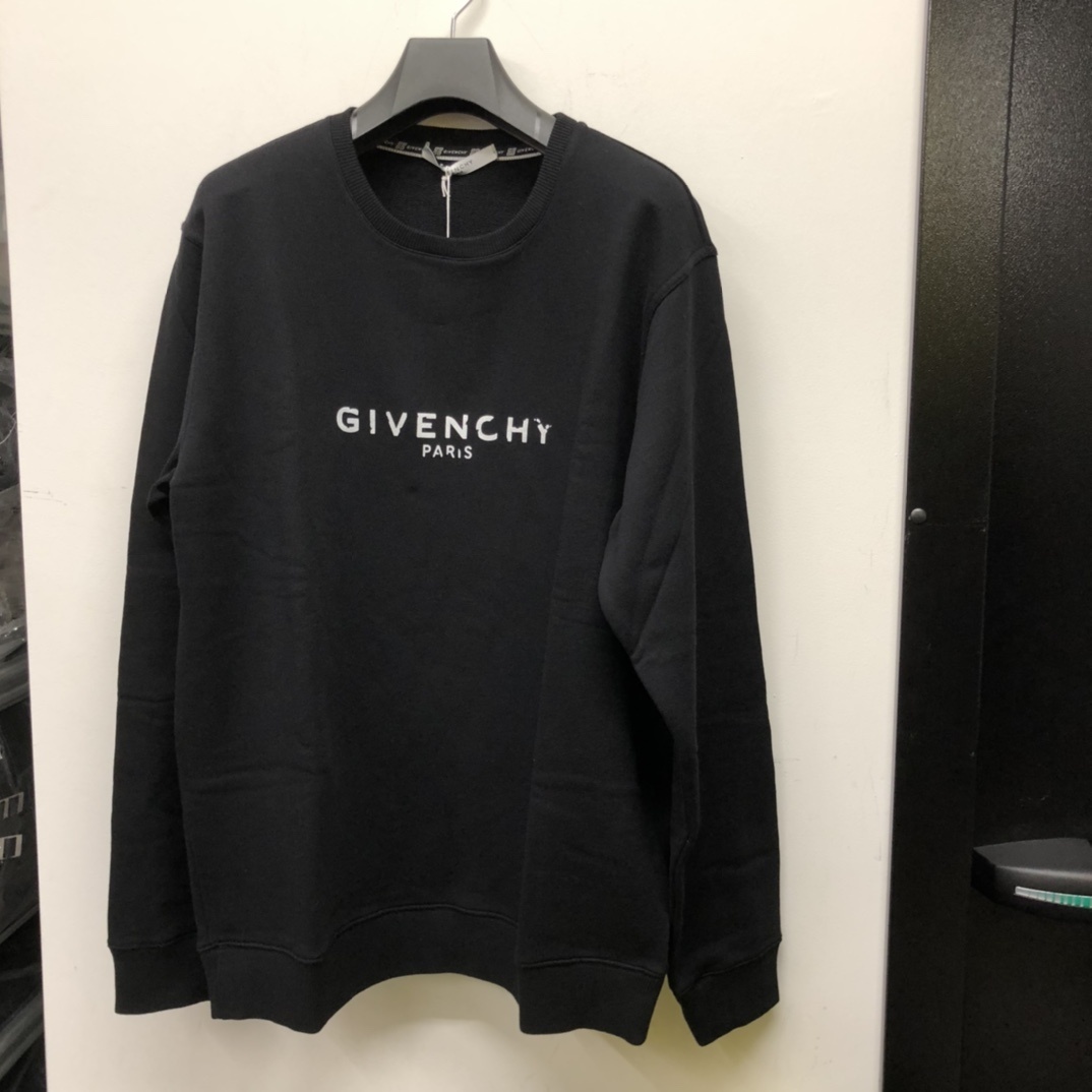 Givenchy Cotton Sweatshirt With Print In Black