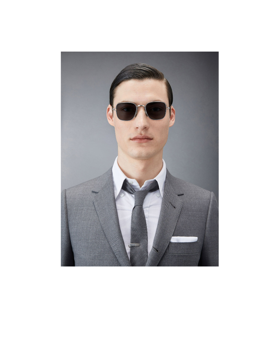 Thom Browne Square-frame Sunglasses In Gray