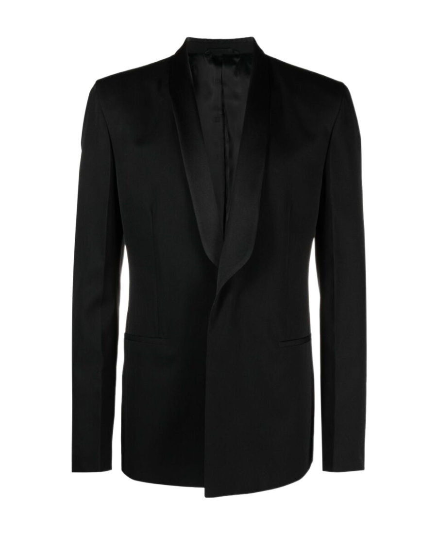 Givenchy Wool Tuxedo Jacket In Black