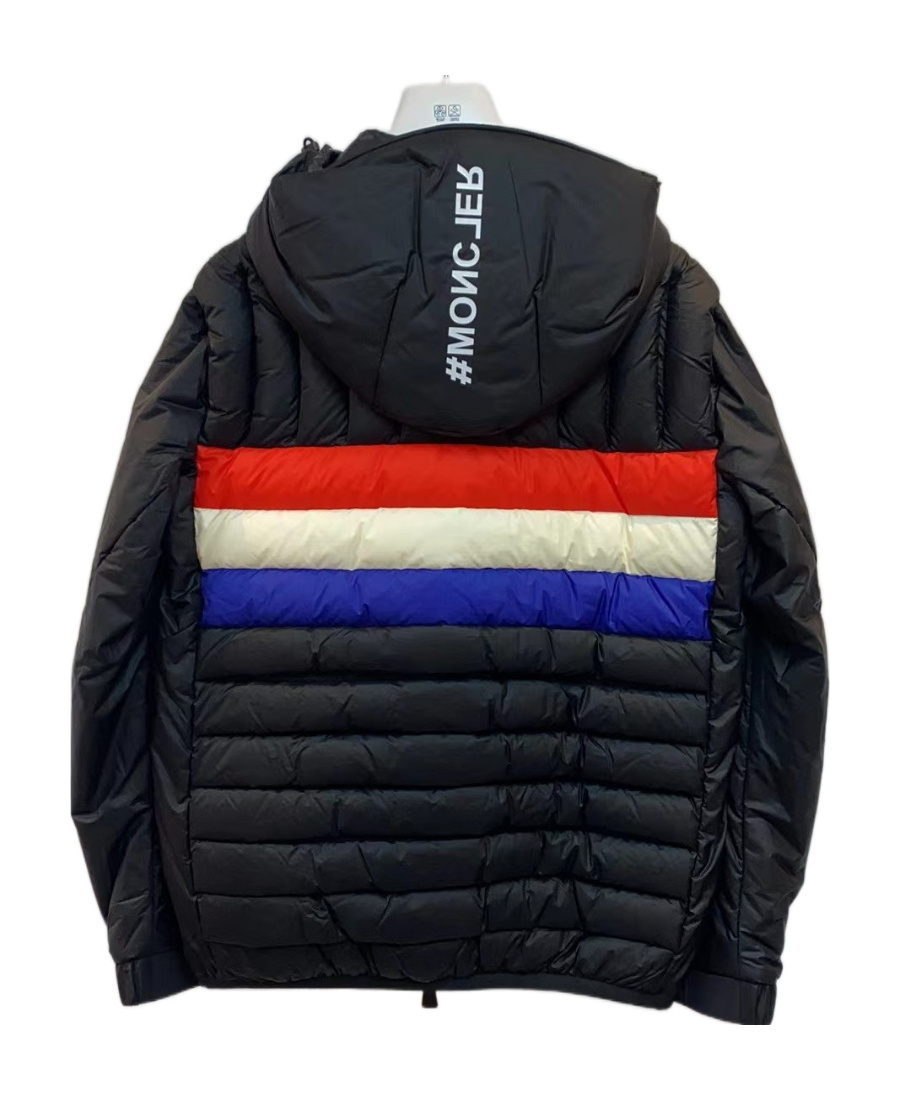 Moncler Monthey Zip-up Padded Jacket In Black