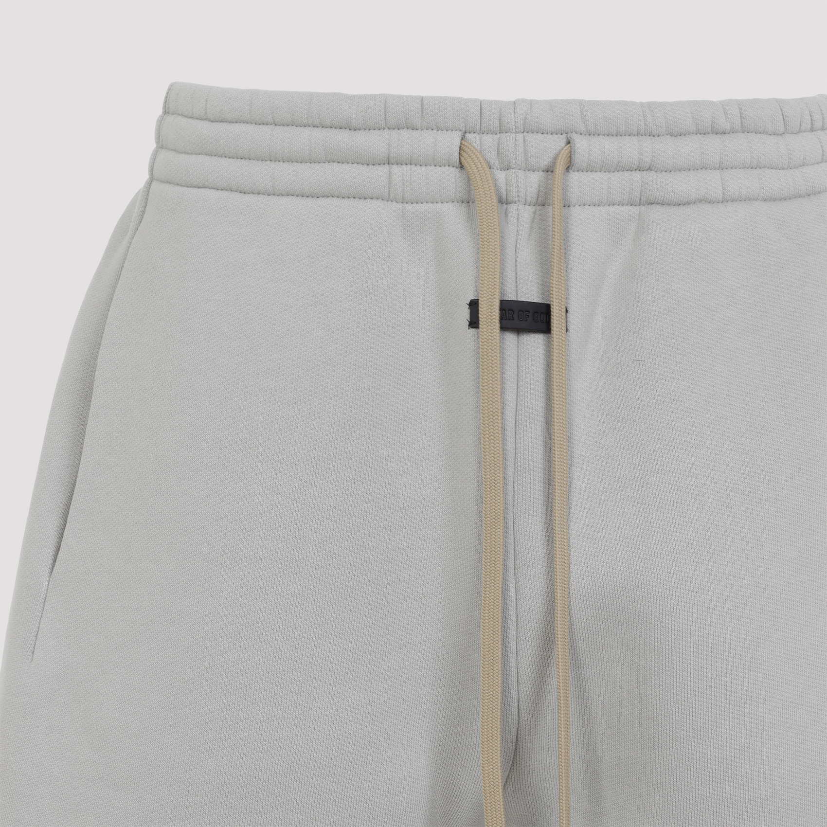 Fear Of God Drawstring Label Shorts In Gray