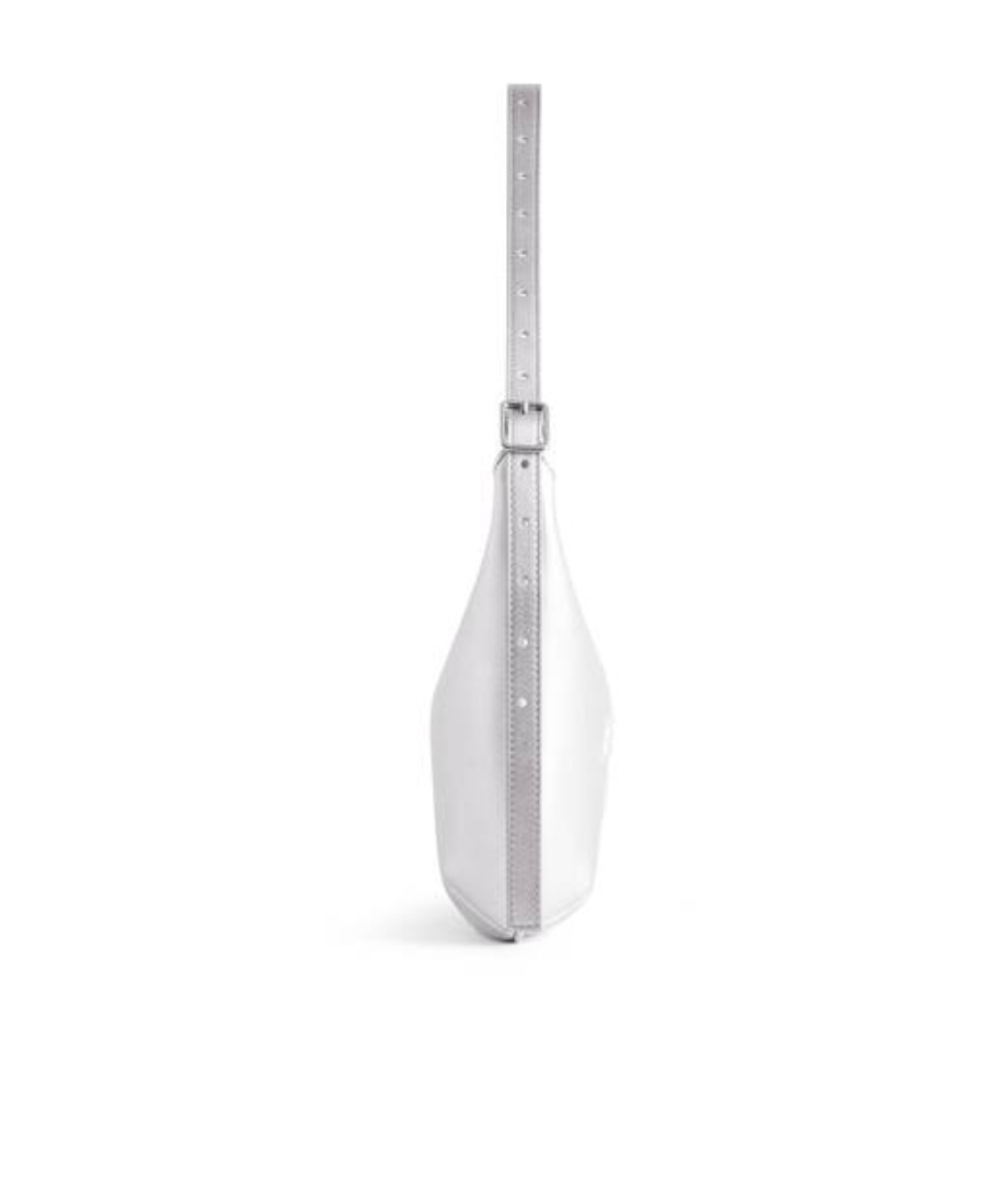 Balenciaga Mary Kate Sling Schultertasche -  - Leder - Silber In White