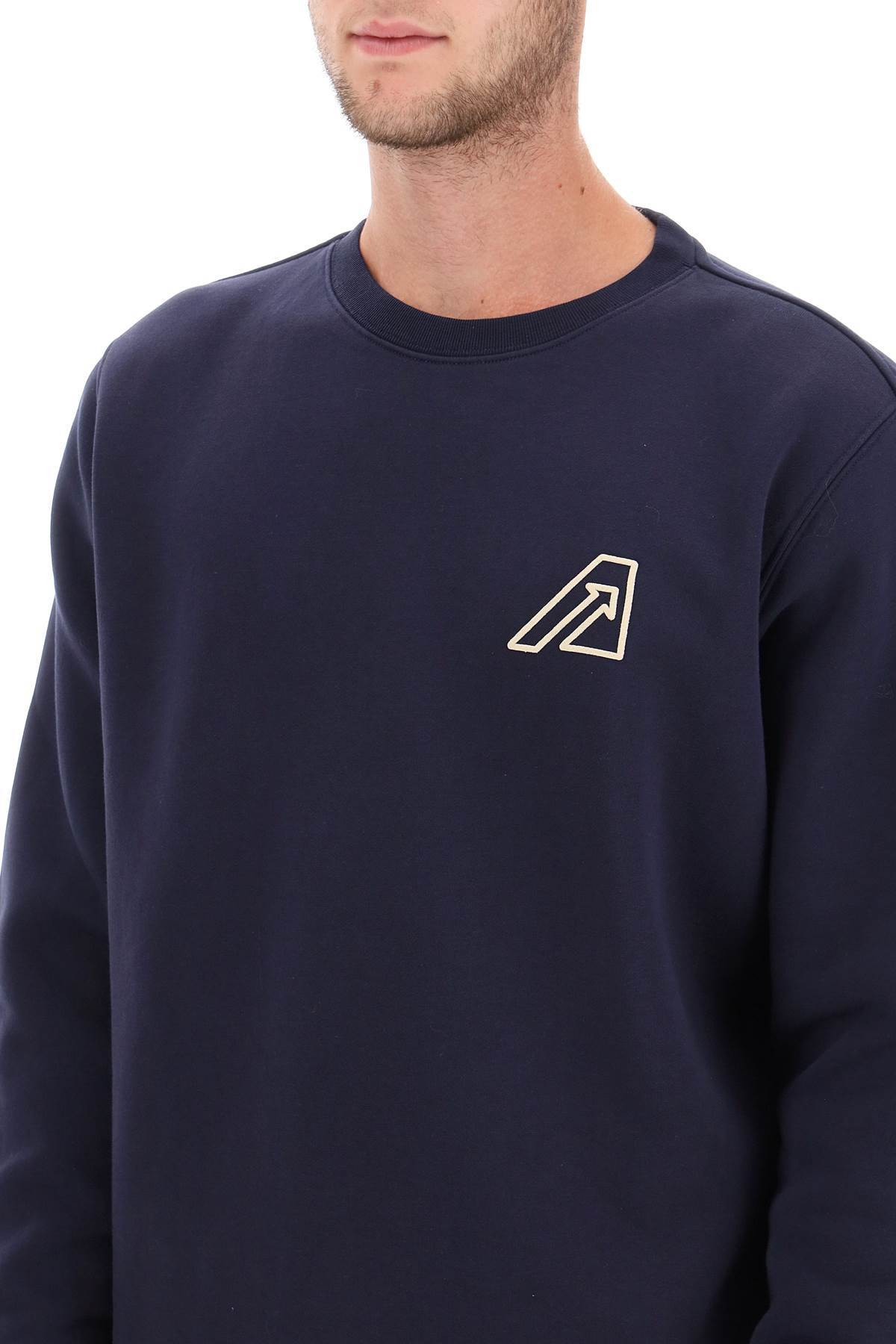 Autry Icon Crewneck Sweatshirt In Blue