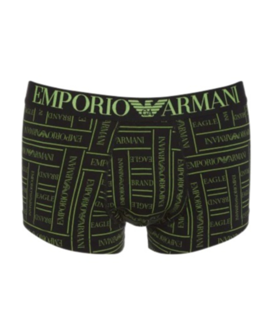 Emporio Armani Logo-print Boxers In Black