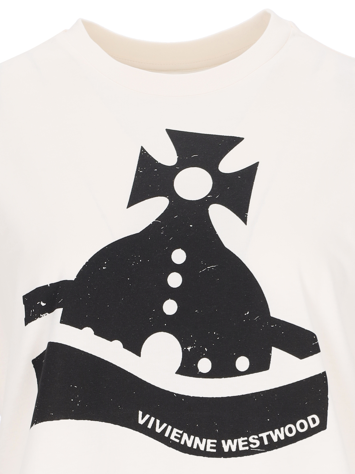 Vivienne Westwood Signature Sunken Orb Logo-print T-shirt In White