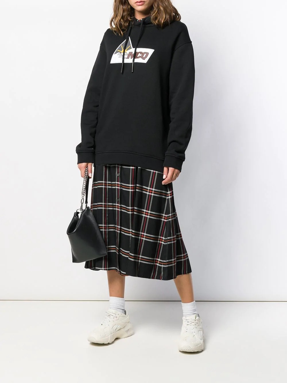 MCQ BY ALEXANDER MCQUEEN LOGO PRINTED HOODED SWEATER 