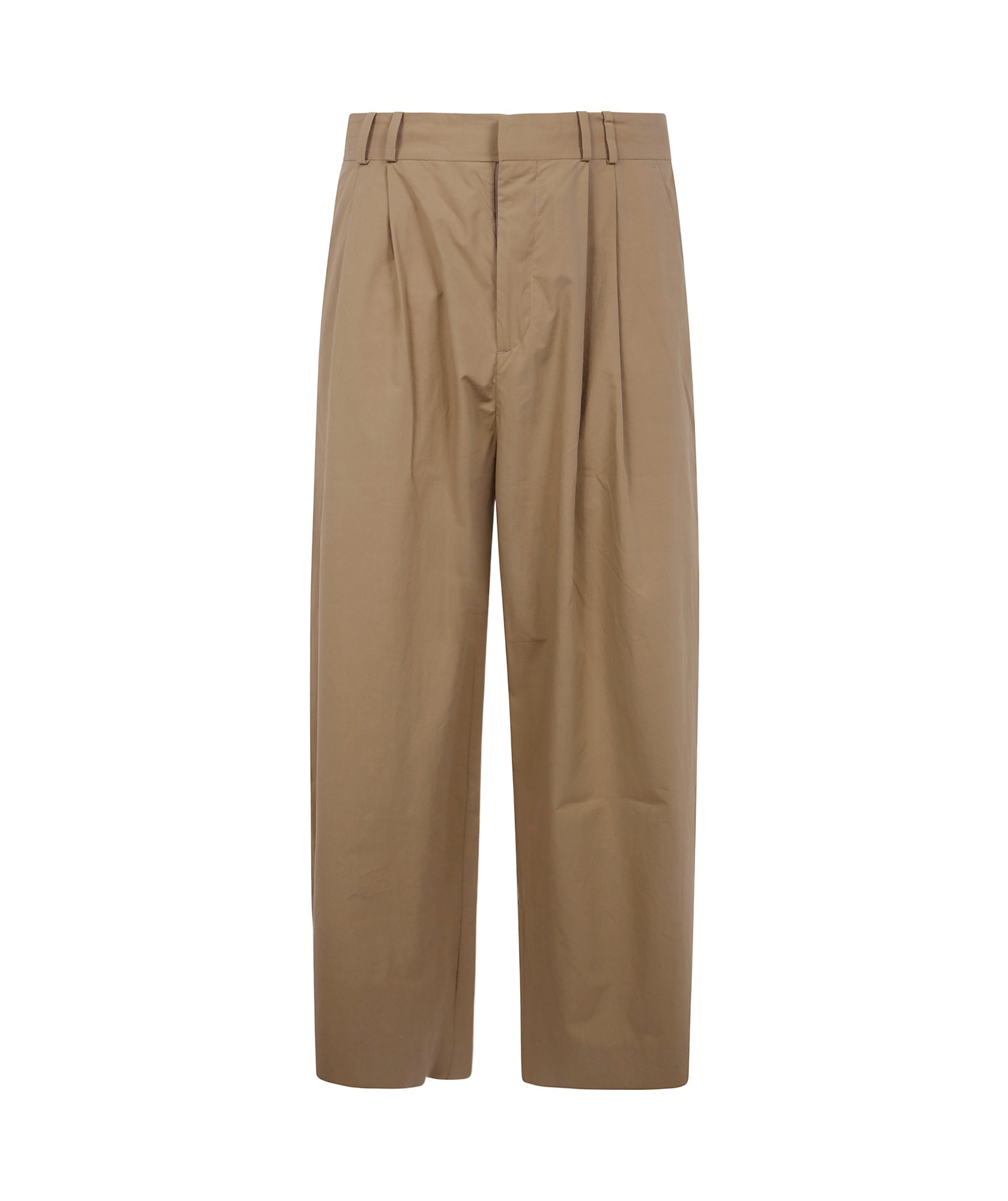 Studio Nicholson Double Pleat Volume Pant In Brown
