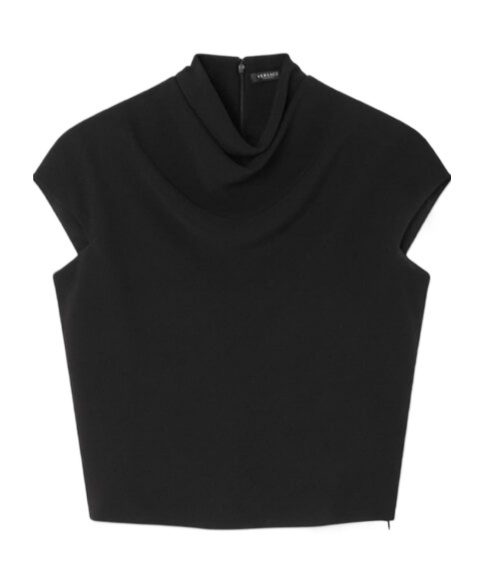 Versace Zip-fastening Top In Black
