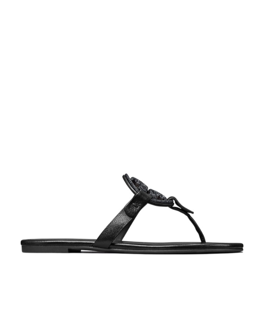 Tory Burch Miller Soft Sandal In Black