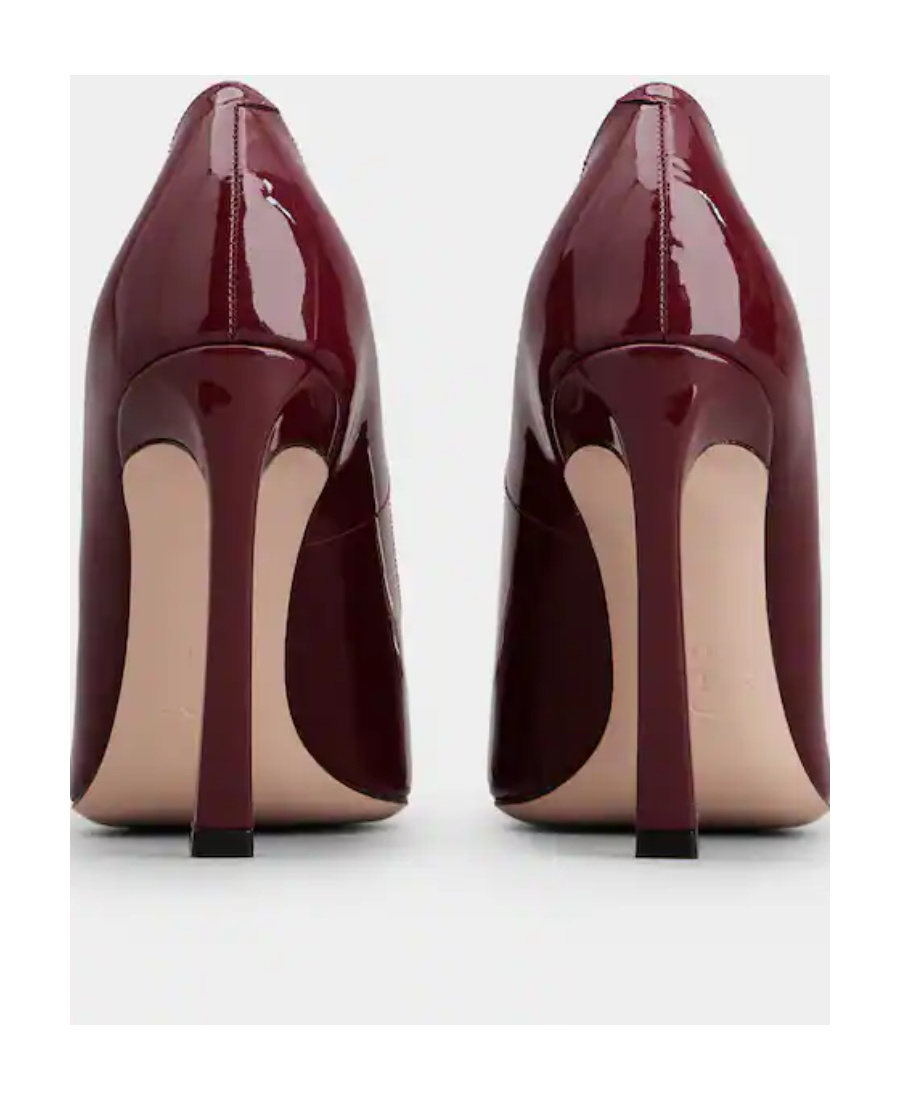 Roger Vivier Trompette Square-toe Pumps Burgundy Patent Leather In Red