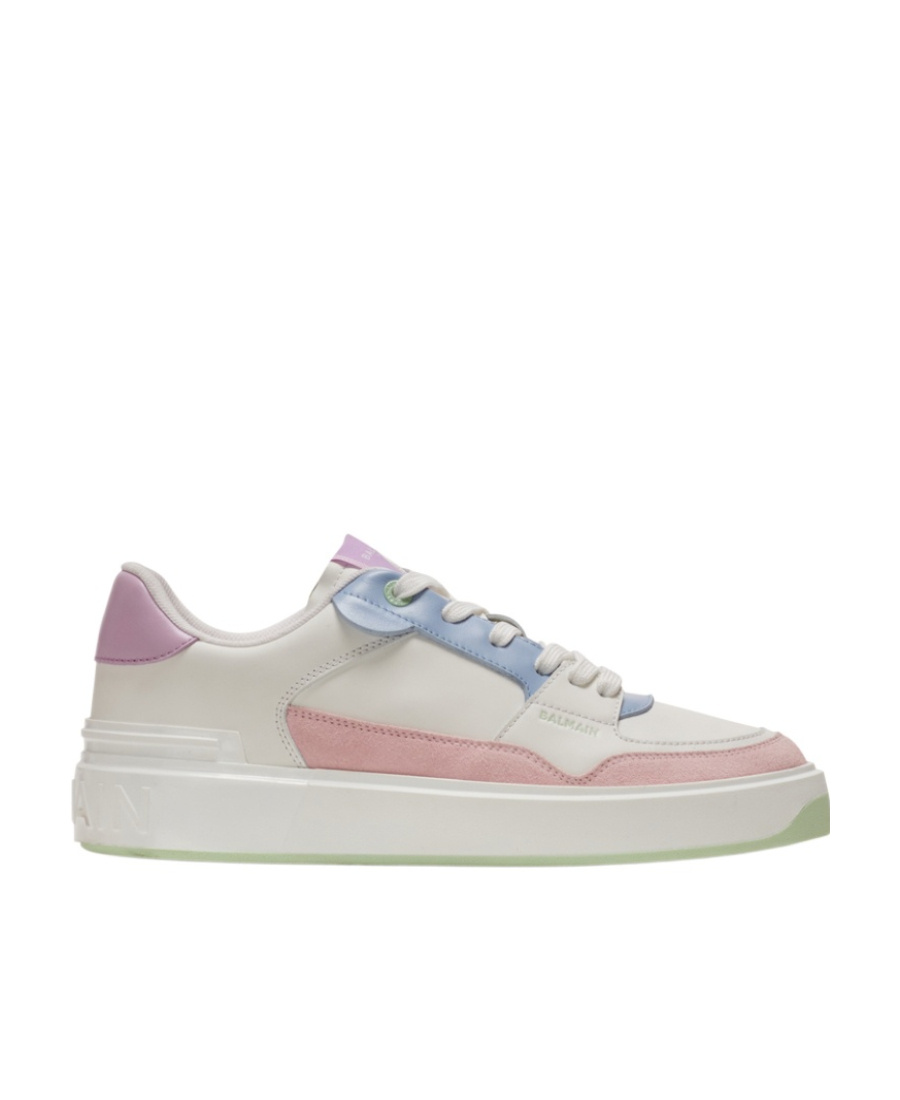 Balmain B-court Flip Sneakers In White
