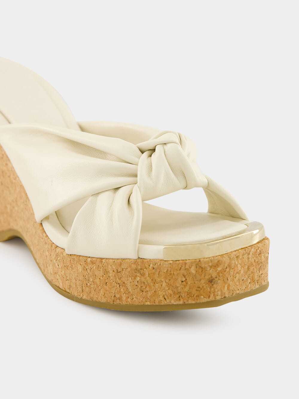 Jimmy Choo Square Toe Wedge Heels In Multi