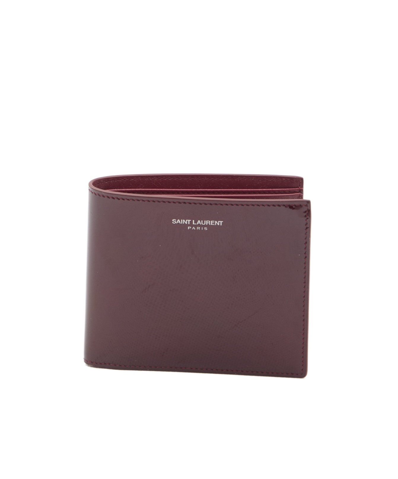 Saint Laurent Folding Wallet In Red
