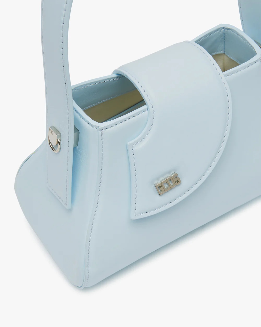 Gcds Small Comma Tote Bag In Blue