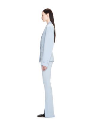 Off-white Notched-lapels Single-breasted Blazer In Blue