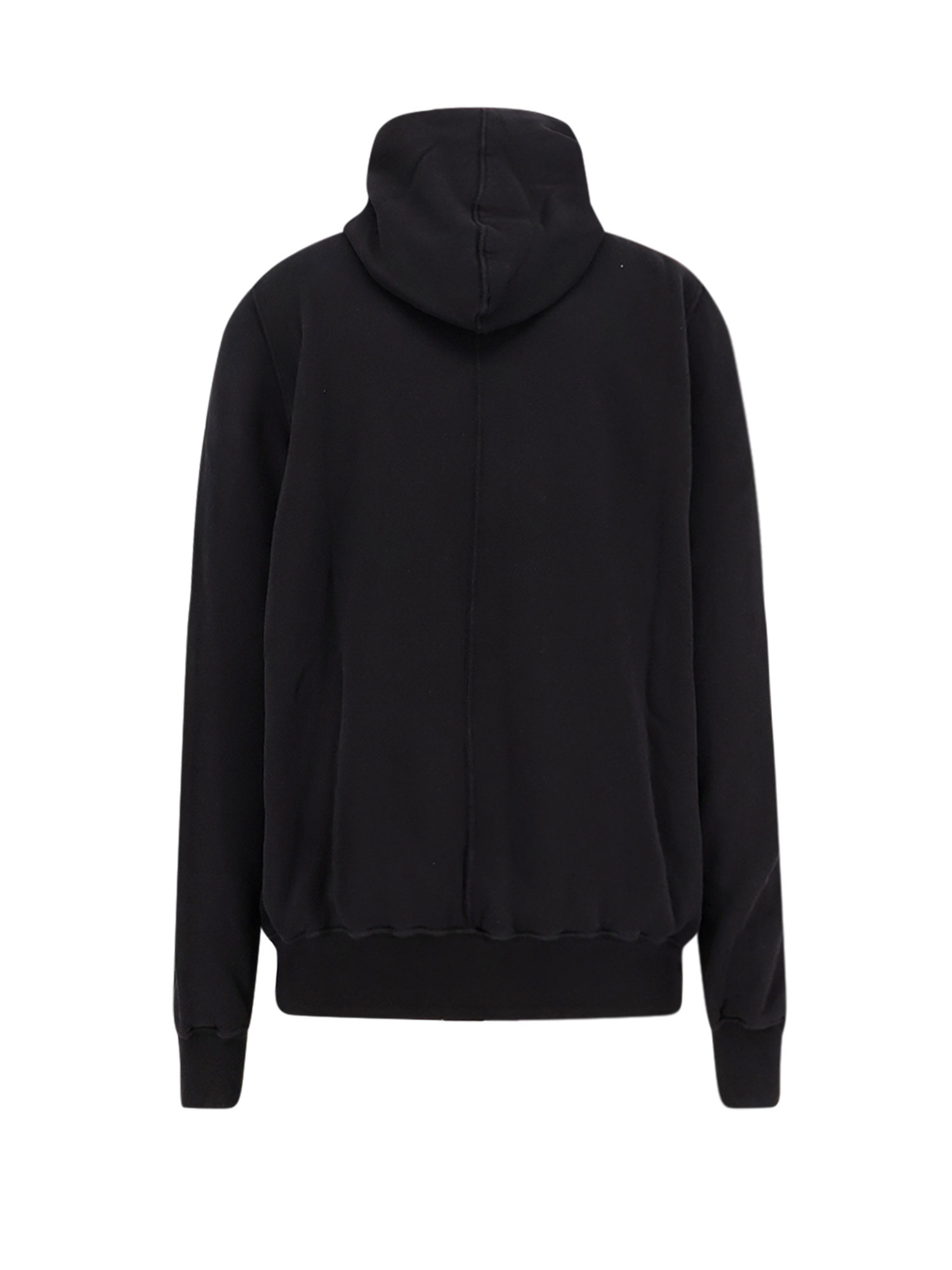 Rick Owens Drkshdw Hooded Long Sleeve Sweatshirt And Pockets In Black
