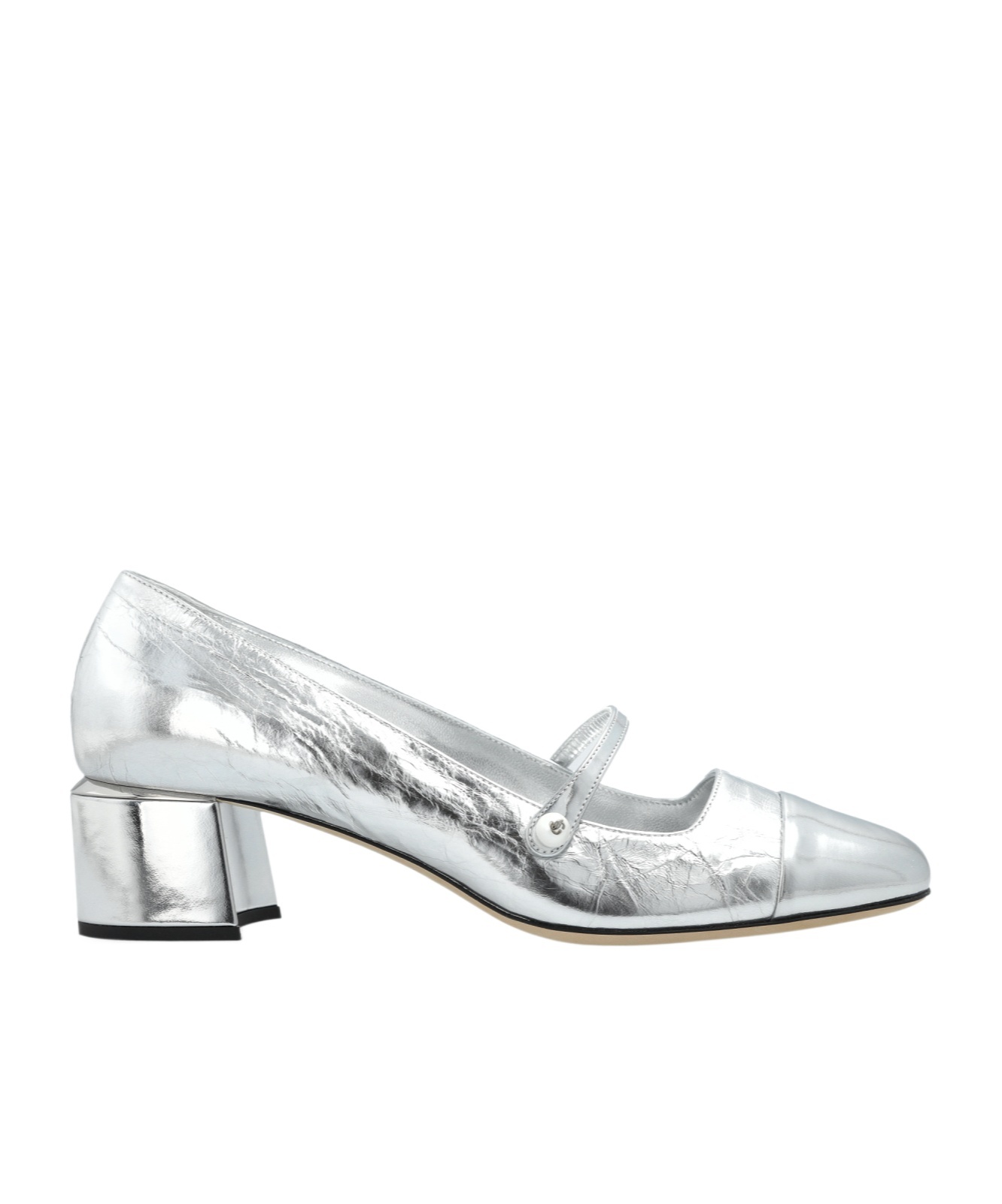 Jimmy Choo 45 Elisa Square Toe Pumps In White