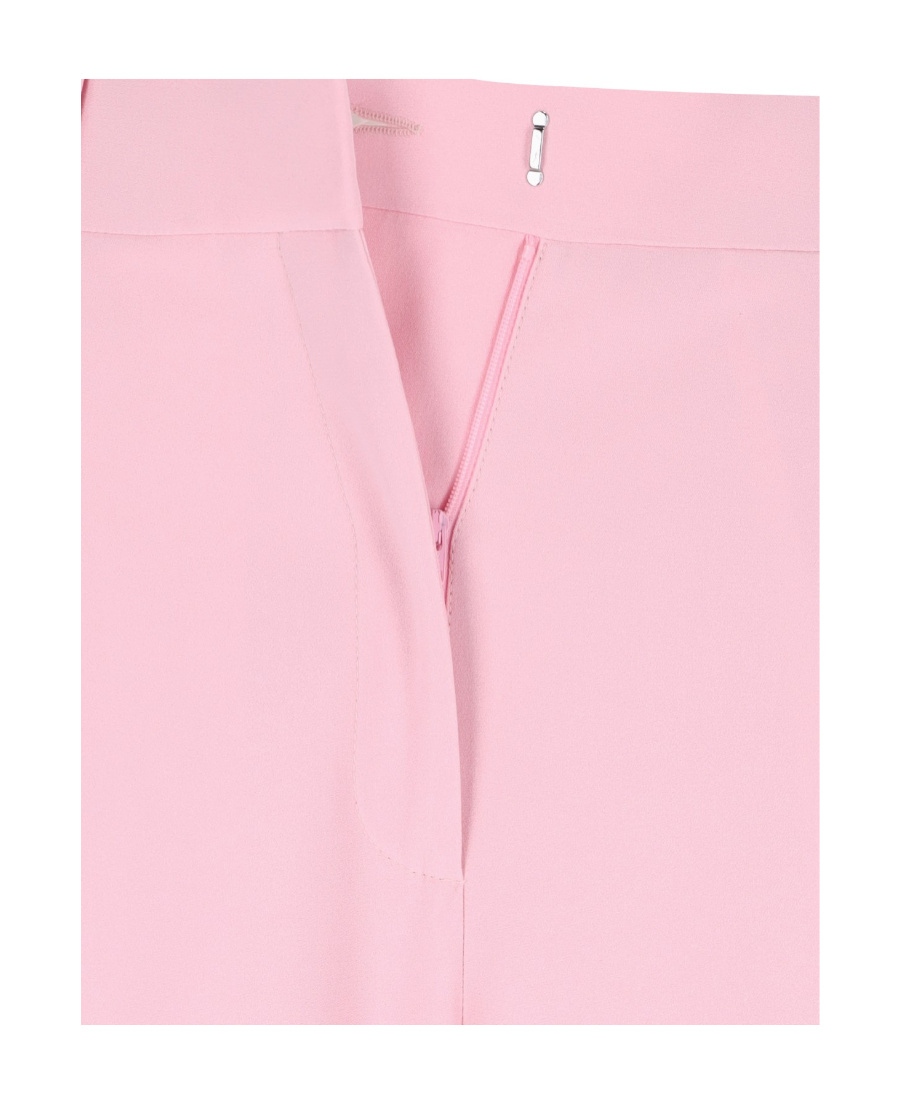 Alexander Mcqueen Alexander Mc Queen Pink Regular Trousers With Pleats In Pink