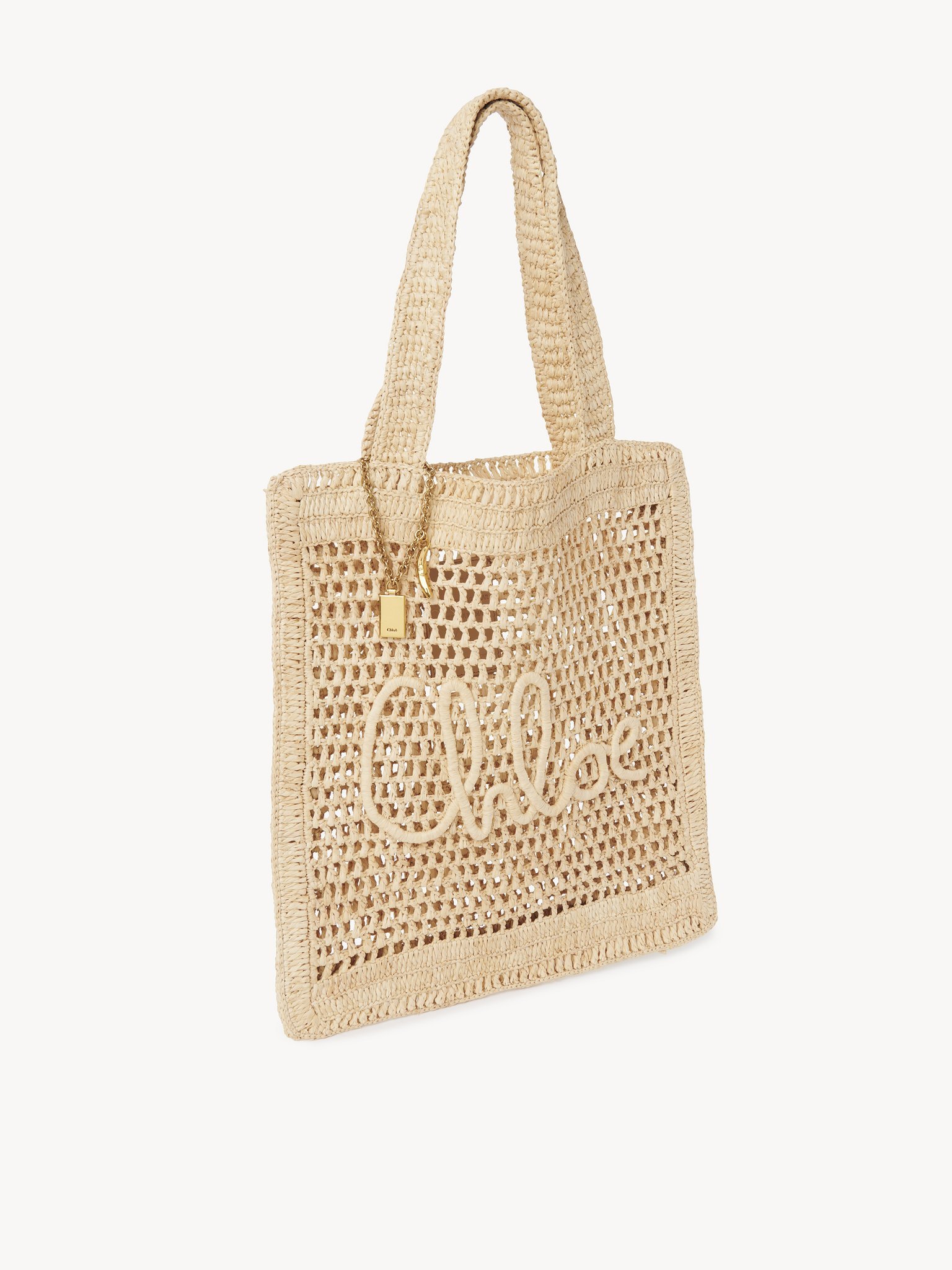 Chloé Summer Banana Crochet Tote Bag