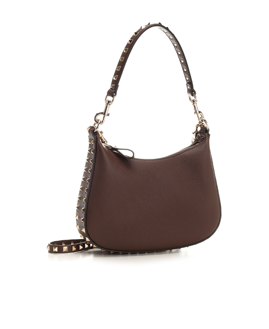 Valentino Small Rockstud Leather Shoulder Bag In Multicolor