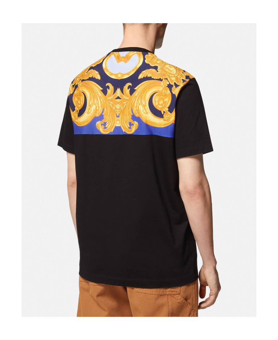 VERSACE MEDUSA-PRINT DETAIL T-SHIRT