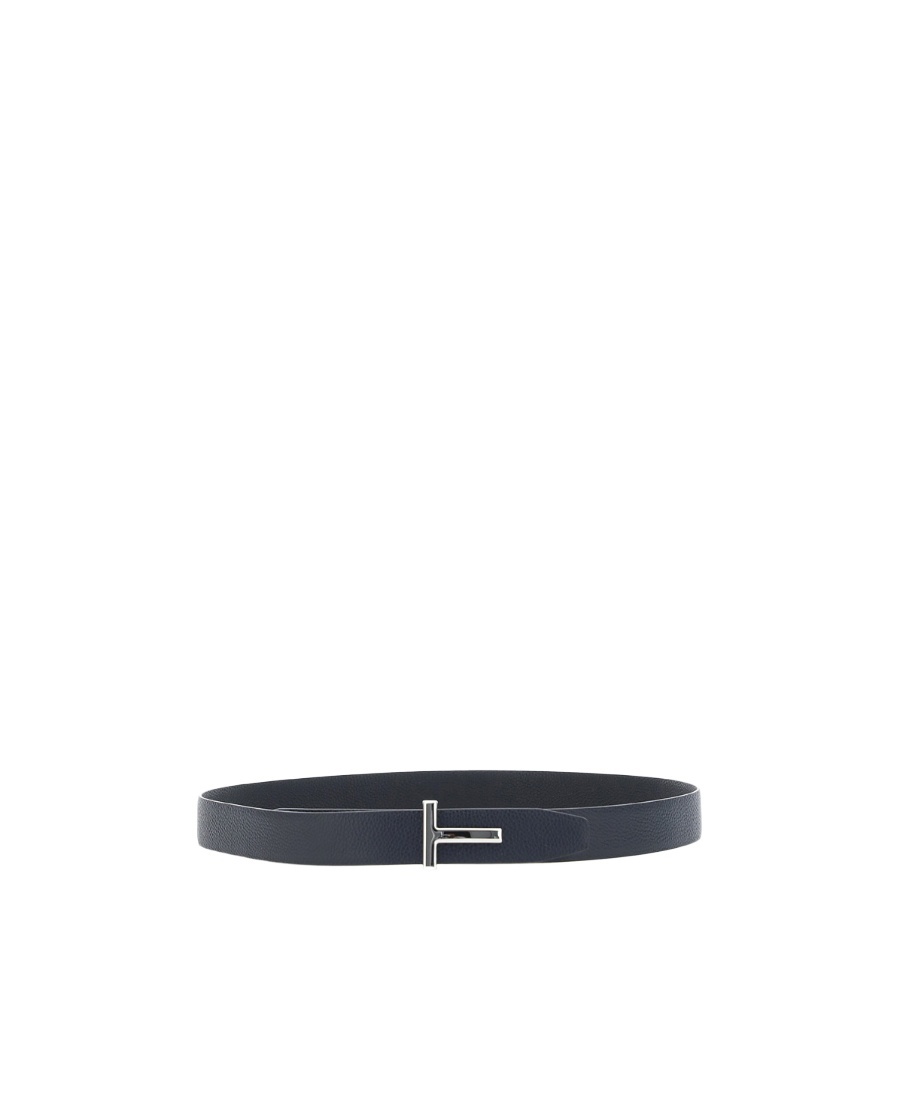 Tom Ford Reversible Logo Belt In Black