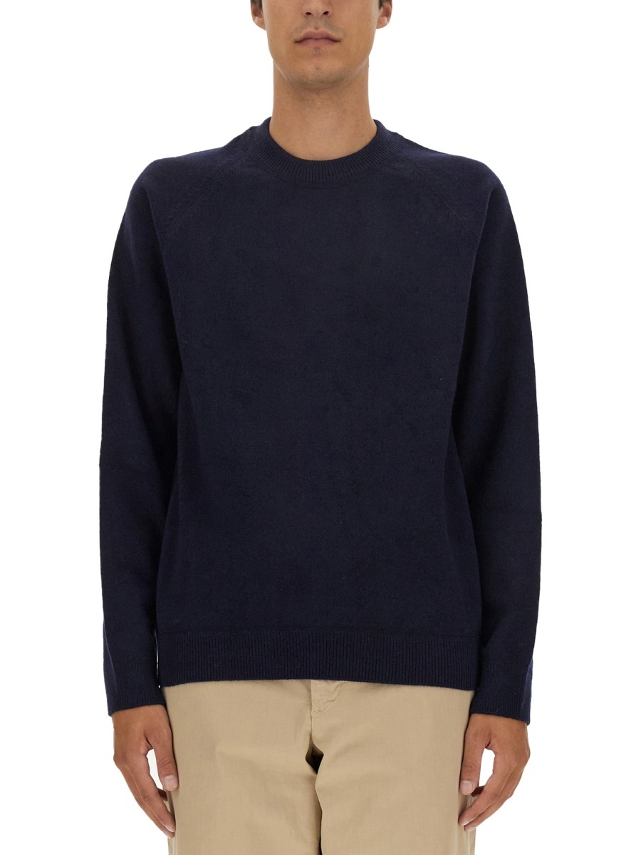 Paul Smith Long-sleeve Merino-wool Jumper In Black