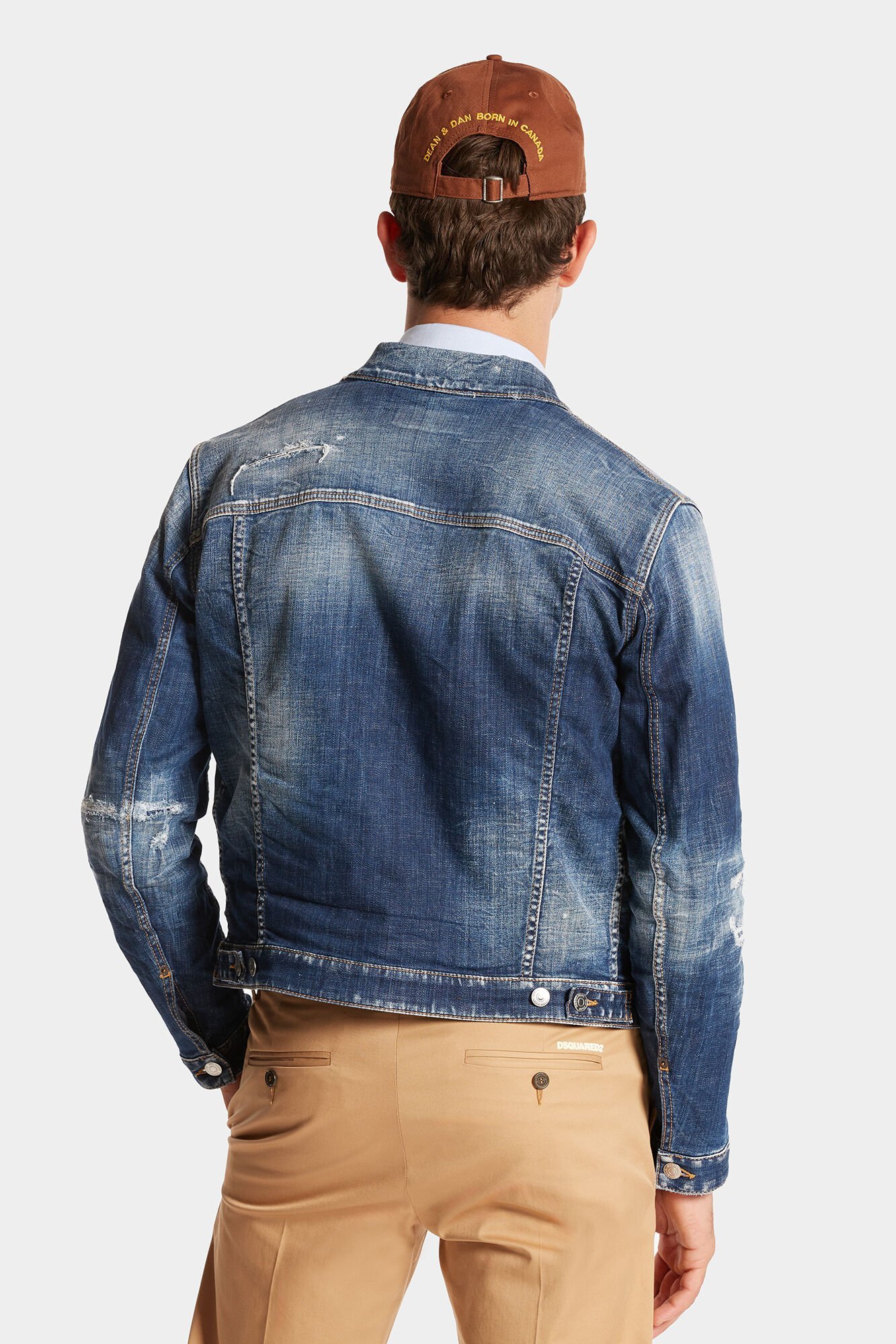 Shop Dsquared2 Dan Jeand Denim Jacket In Blue