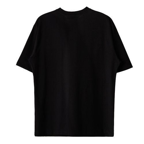 Msgm Logo Details T-shirt In Black