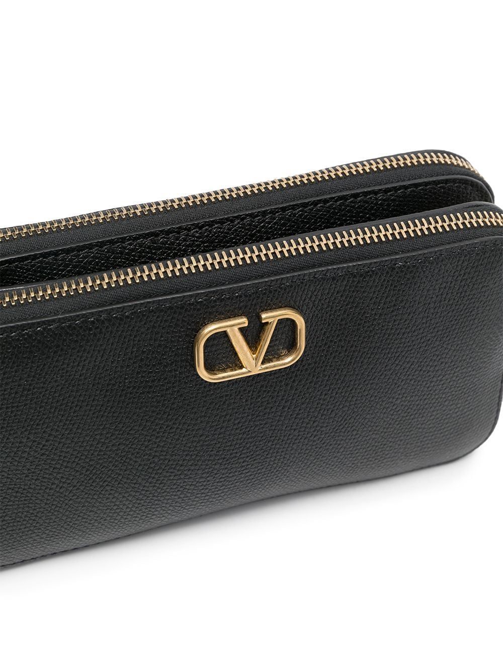 Valentino Vlogo Chain-link Mini Bag In Black