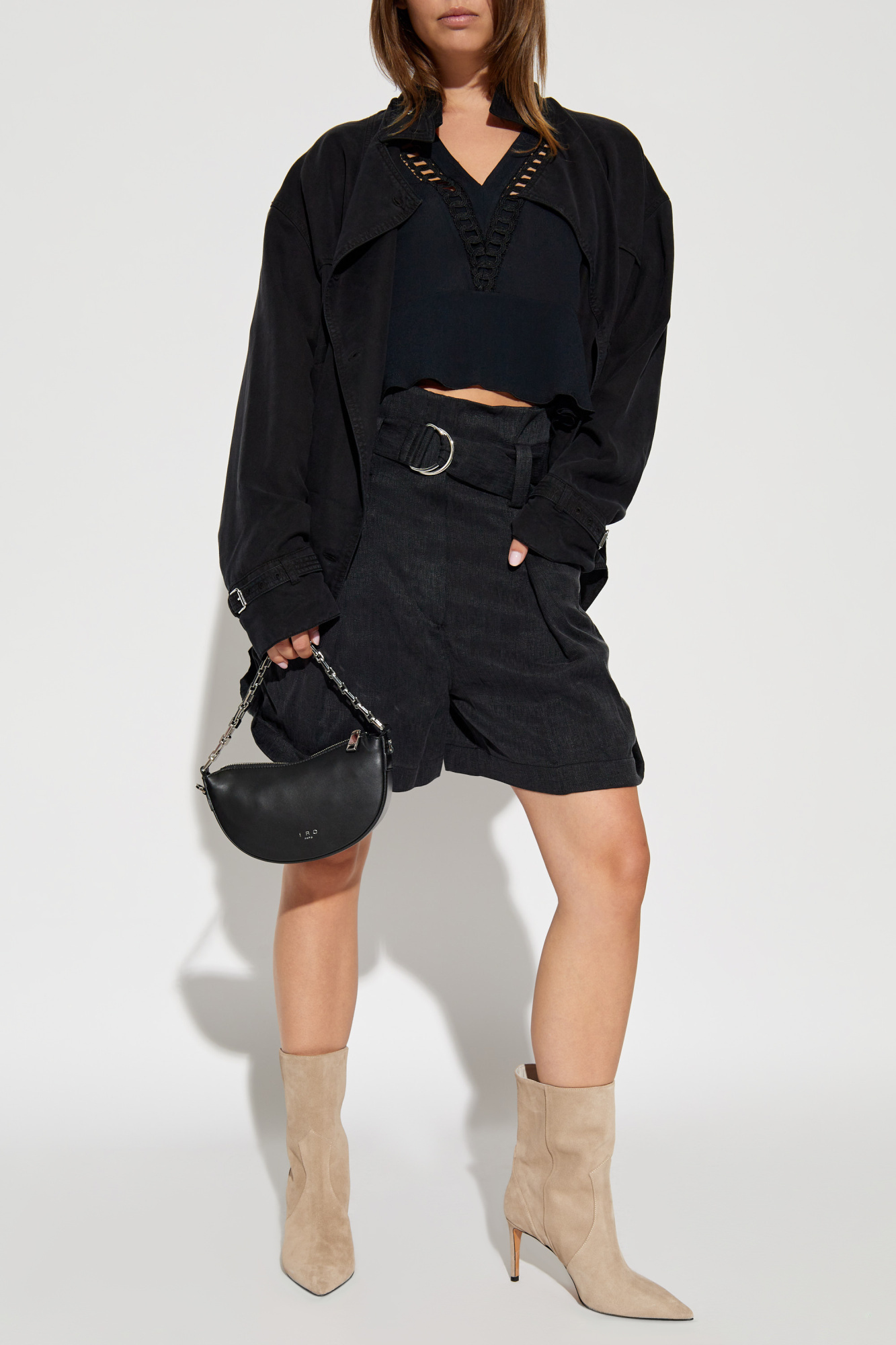 Iro Long-sleeved Shirt In Black