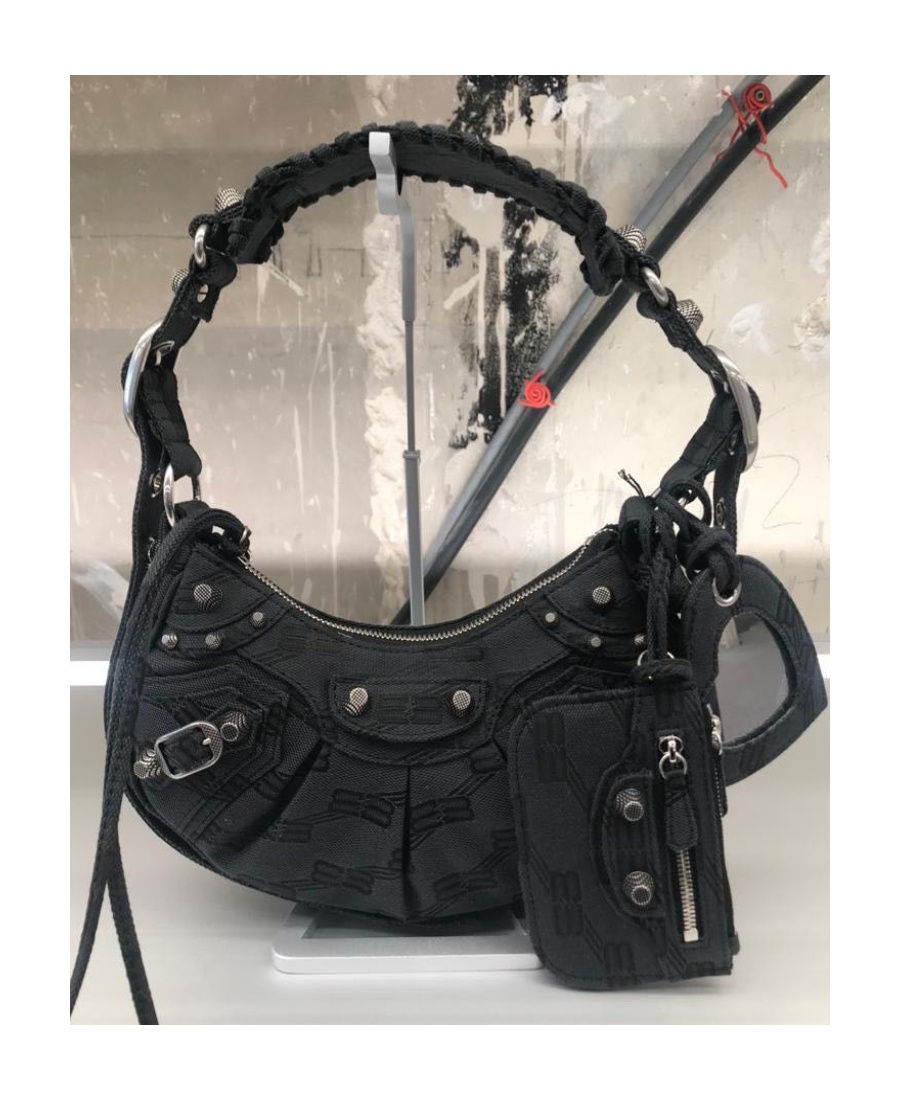 Balenciaga Zipper Shoulder Bag In Black