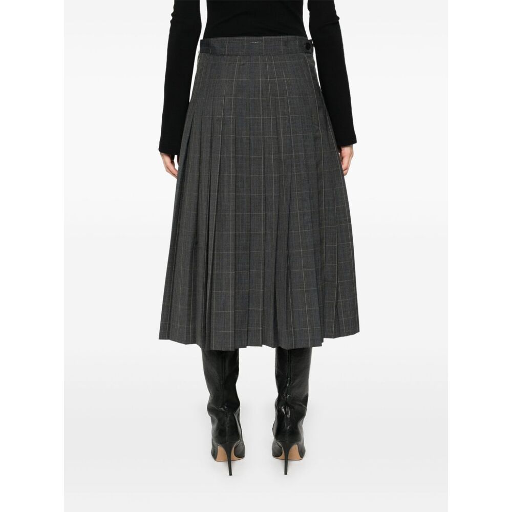 Balenciaga Pleated Skirts In Black