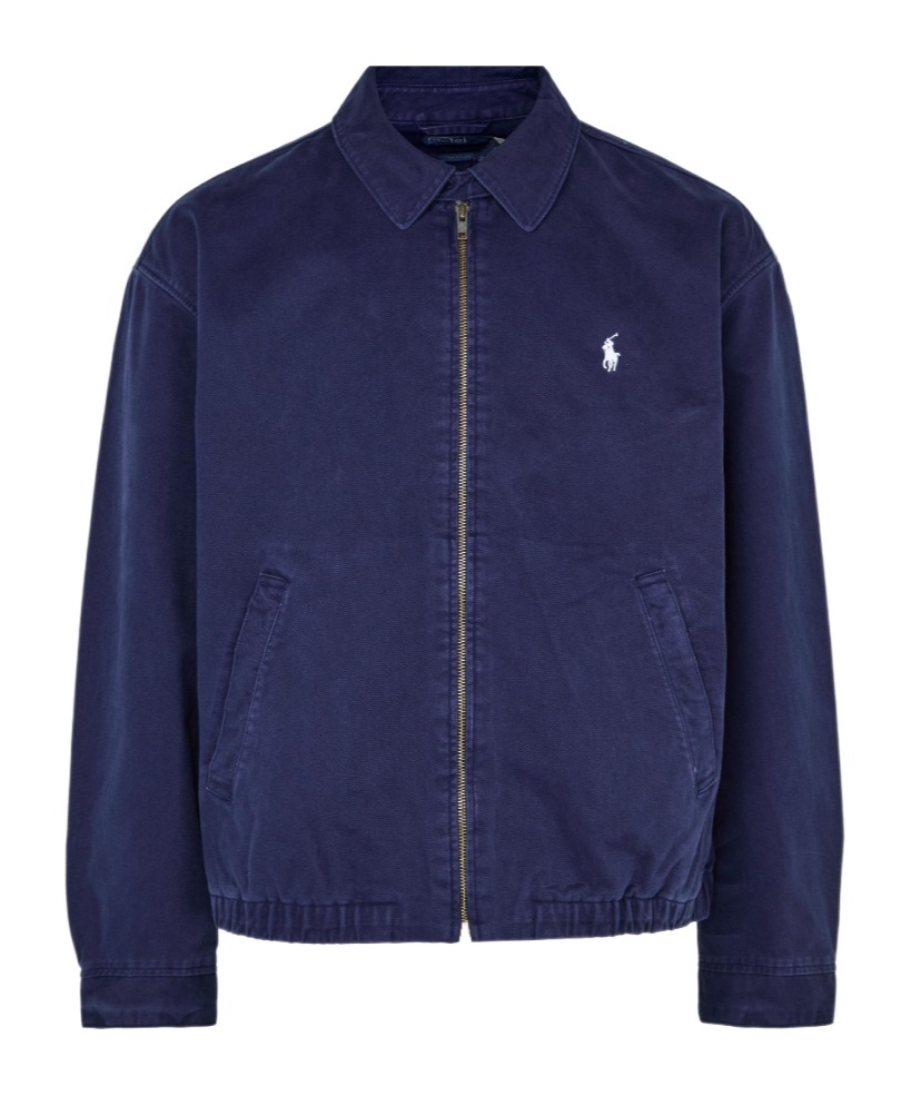 Shop Polo Ralph Lauren Windbreaker Jacket In Blue