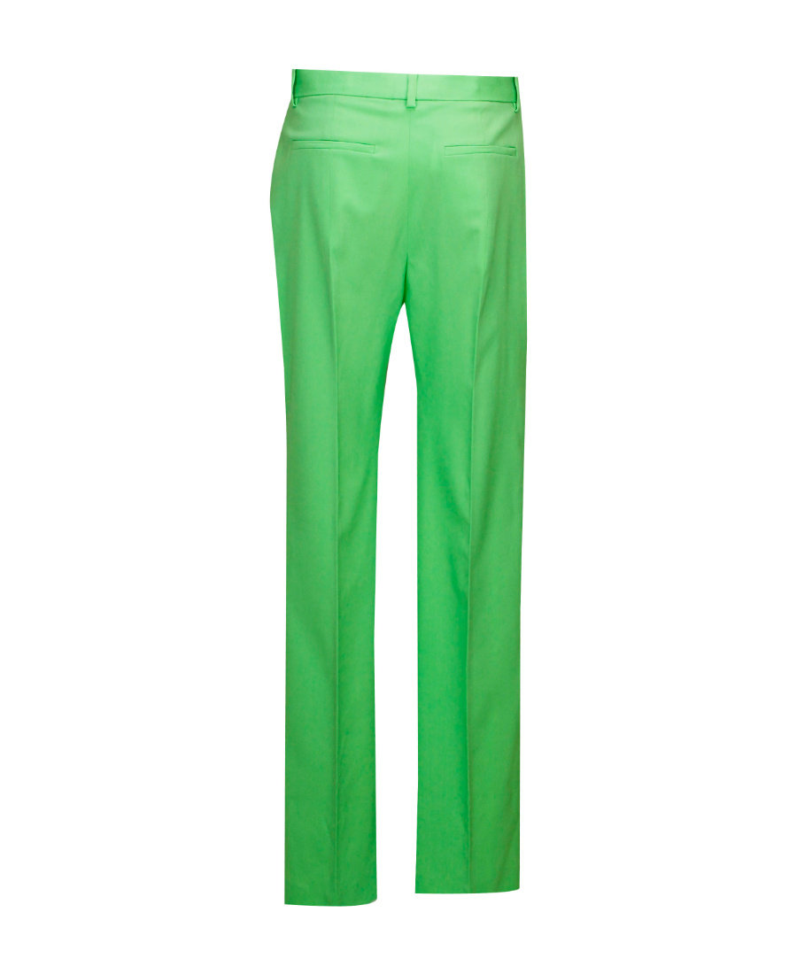 Versace Mid-rise Tailored Trousers In Green