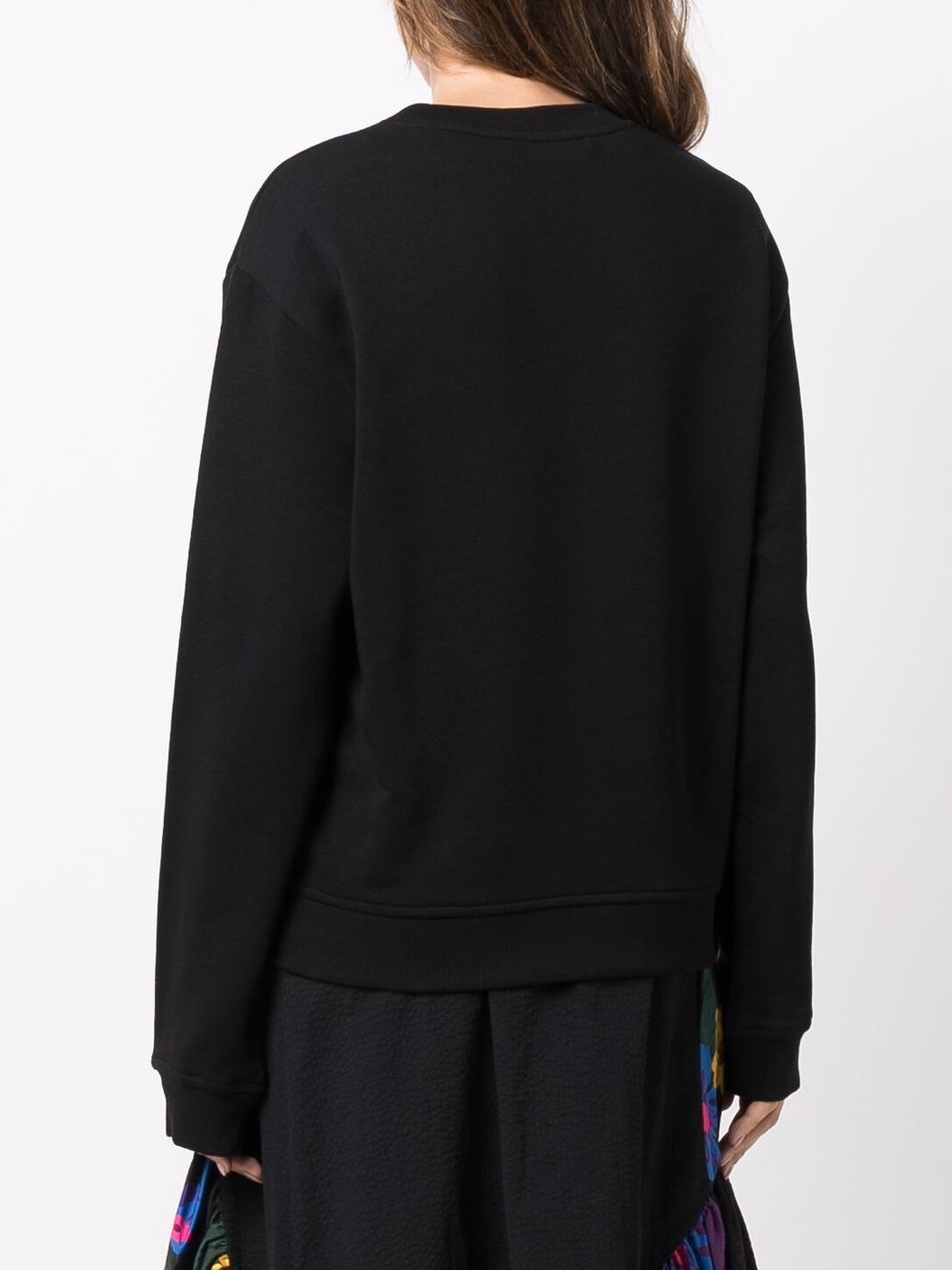 Moschino 3d Heart Sweatshirt In Black