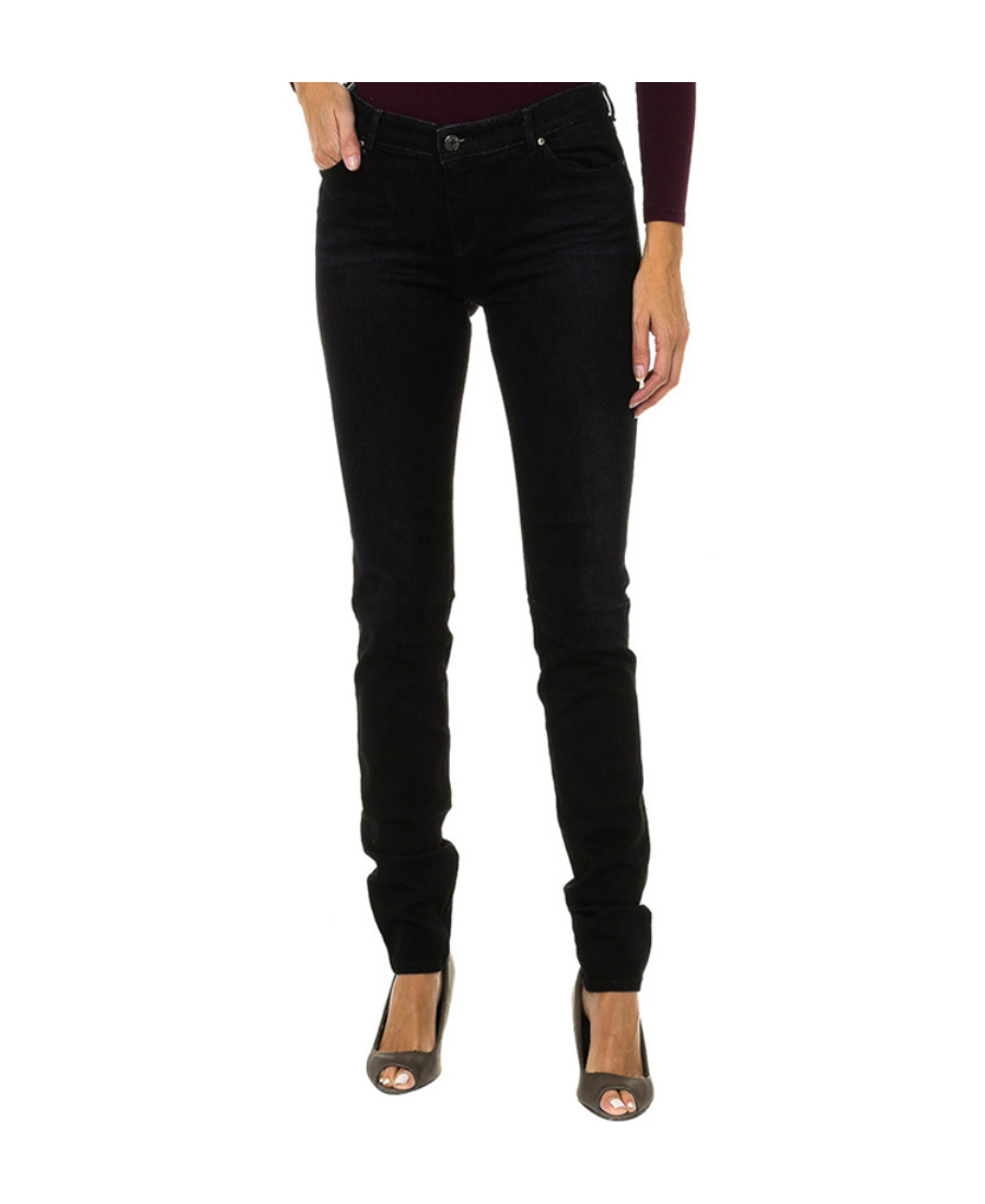 Armani Jeans Logo Jeans In Black