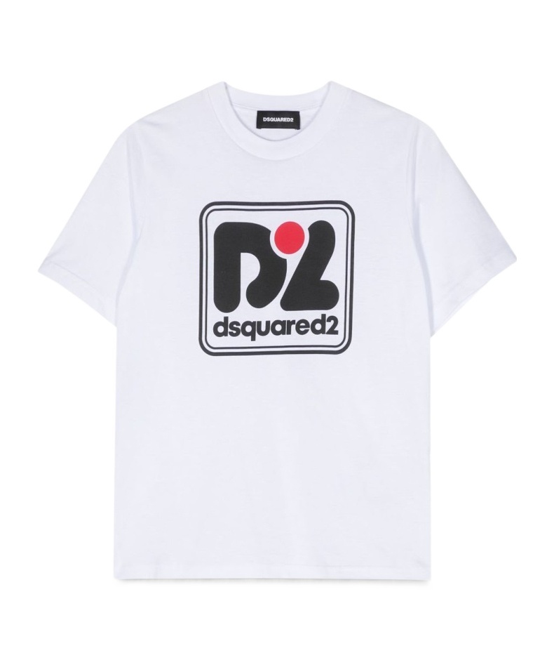 Dsquared2 Man T-shirt White Size Xxl Cotton In White