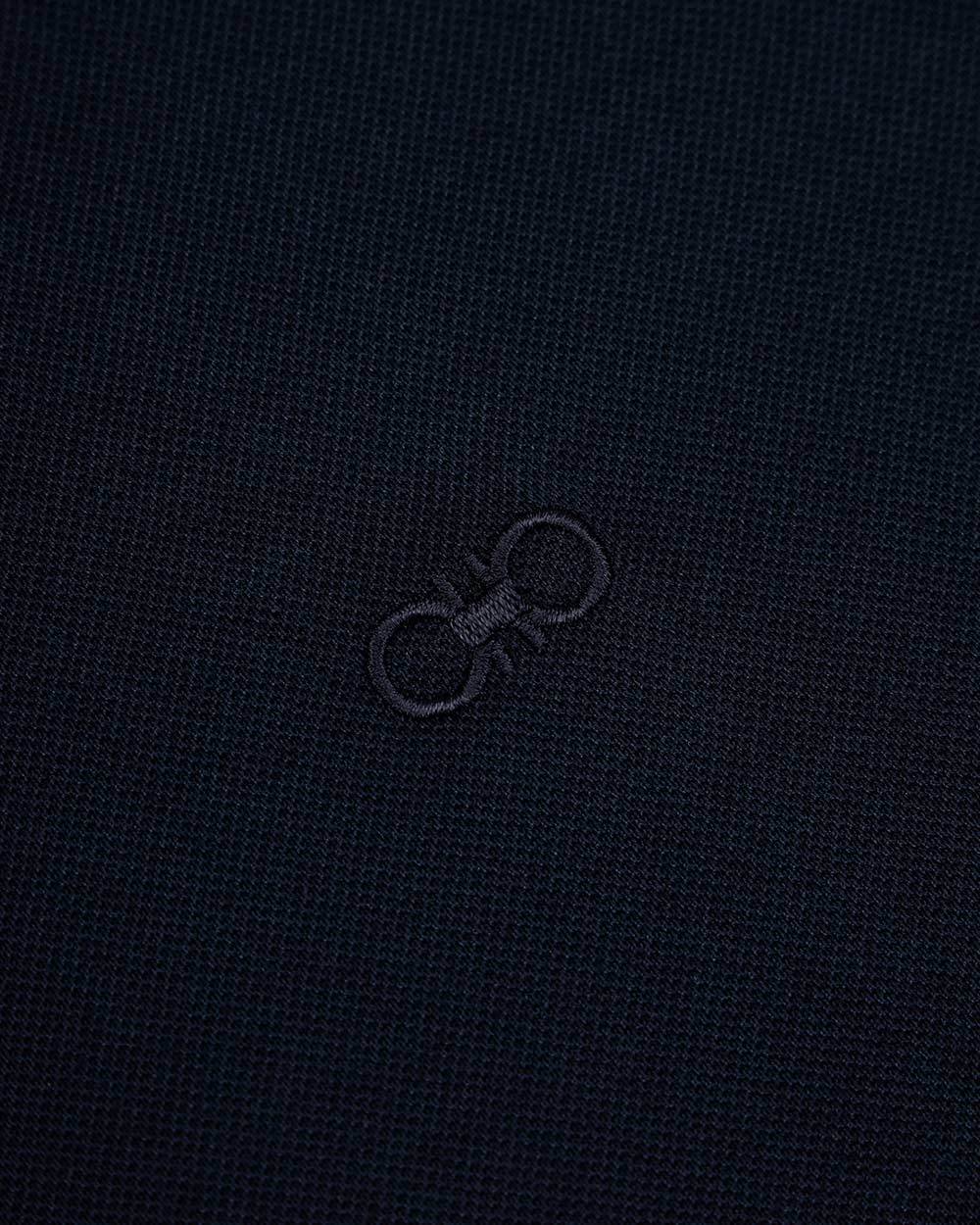 Ferragamo Logo Embroidered Shirt In Black