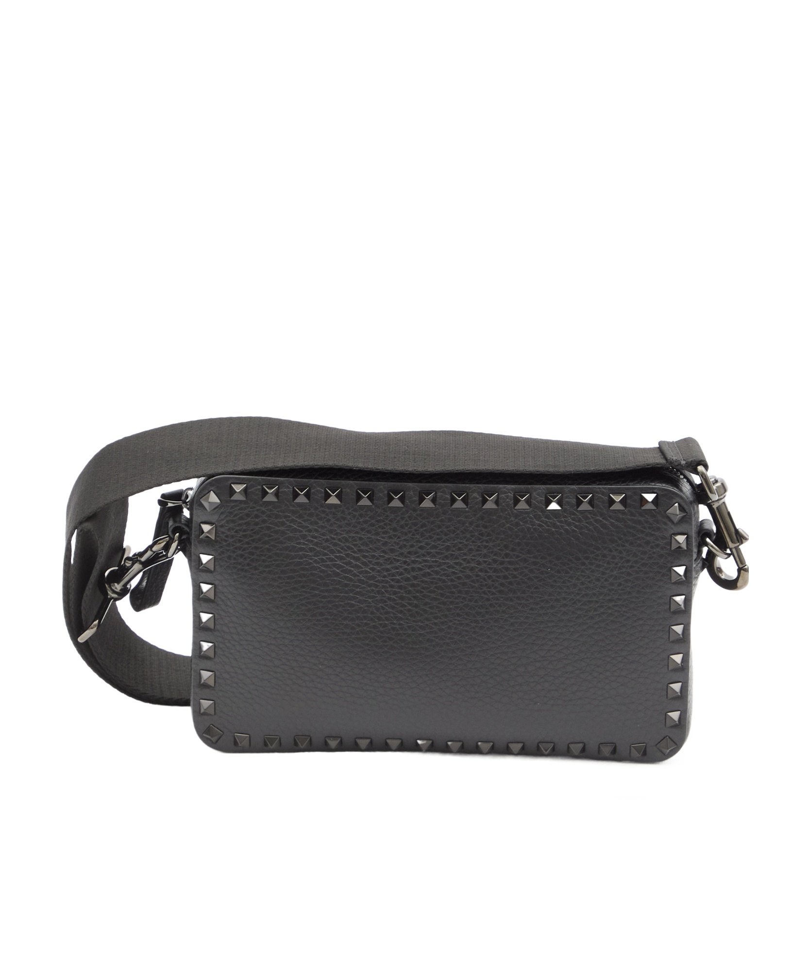 Valentino Rockstud-embellished Messenger Bag In Black