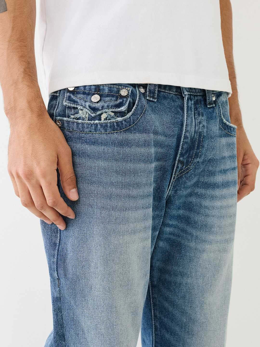 TRUE RELIGION BELT-LOOP JEANS