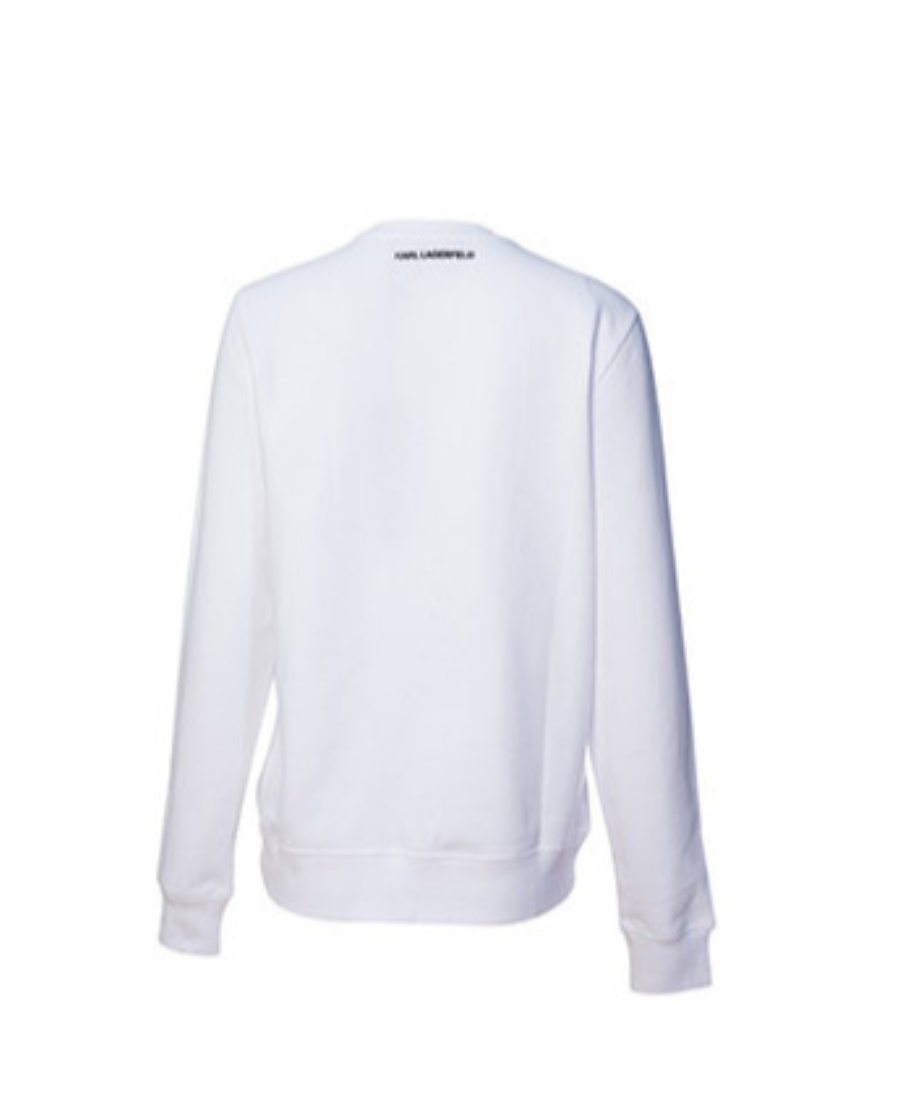 Karl Lagerfeld Logo Logo Sweater In White