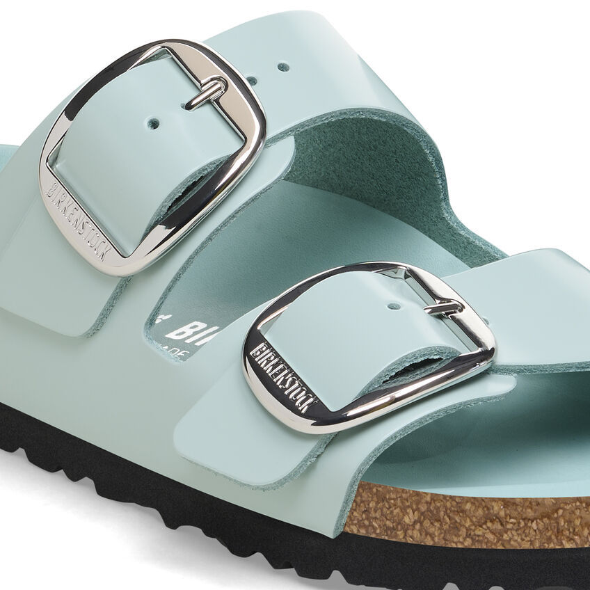 Birkenstock Arizona Big Buckle High Shine Sandals In Blue