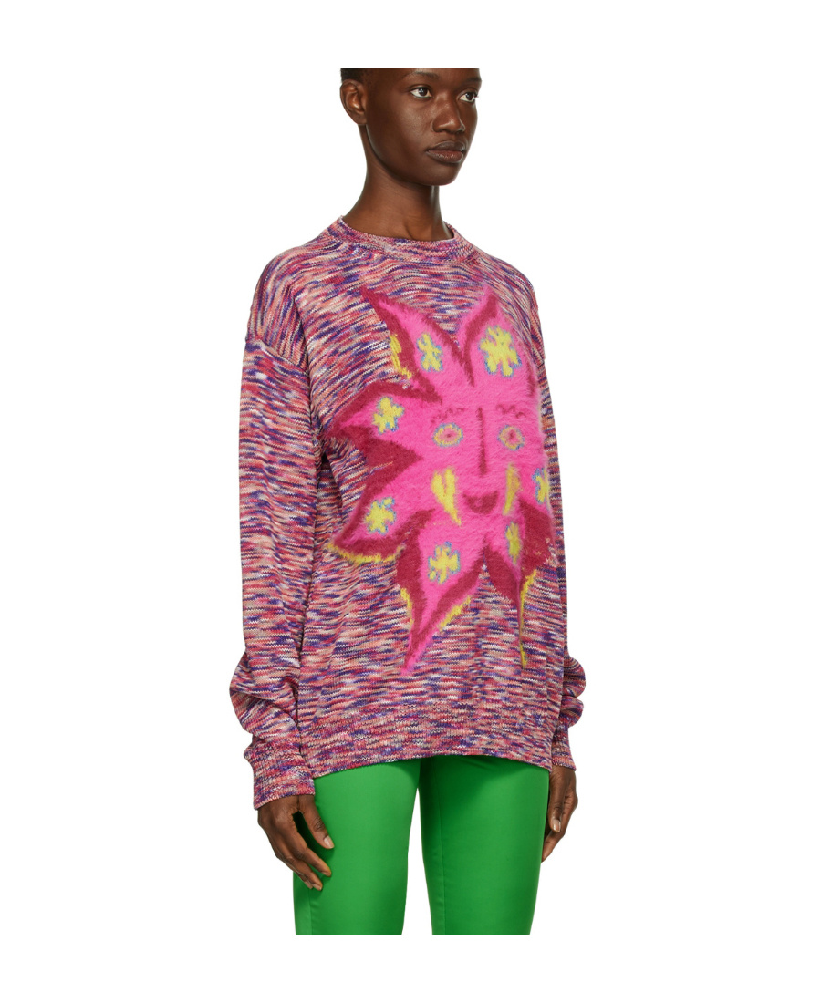 Stella Mccartney X Ed Curtis Sun Marled Jumper In Pink