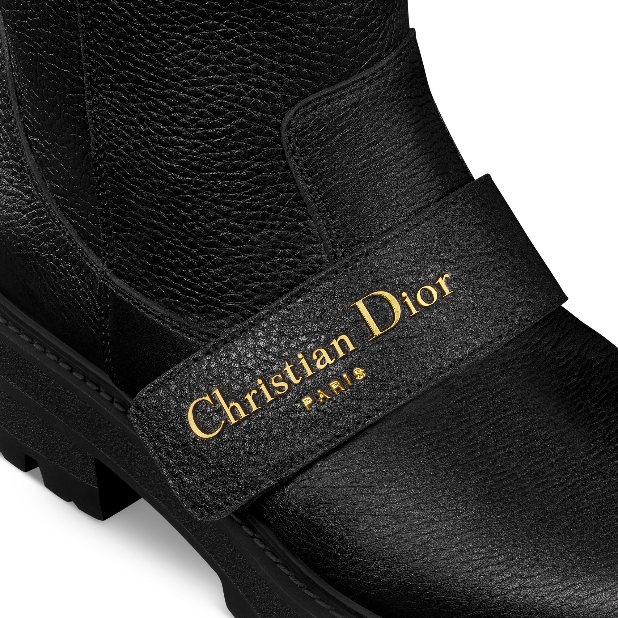 Dior Round-toed Boots In Black