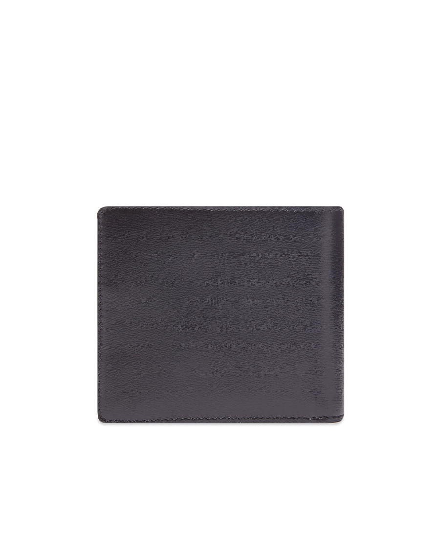 Ami Alexandre Mattiussi Ami Logo-plaque Bi-fold Wallet In Black