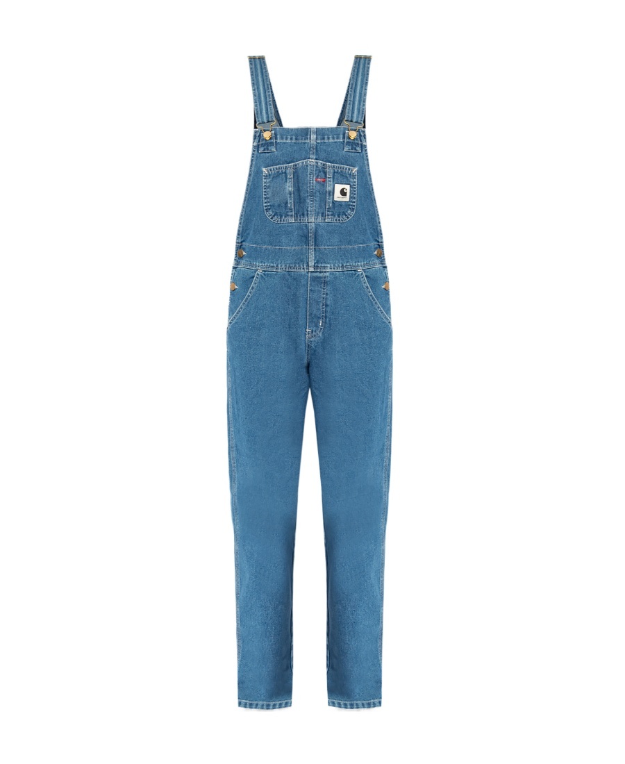 Carhartt Straight Bib Overall In Denim Blue In Blue