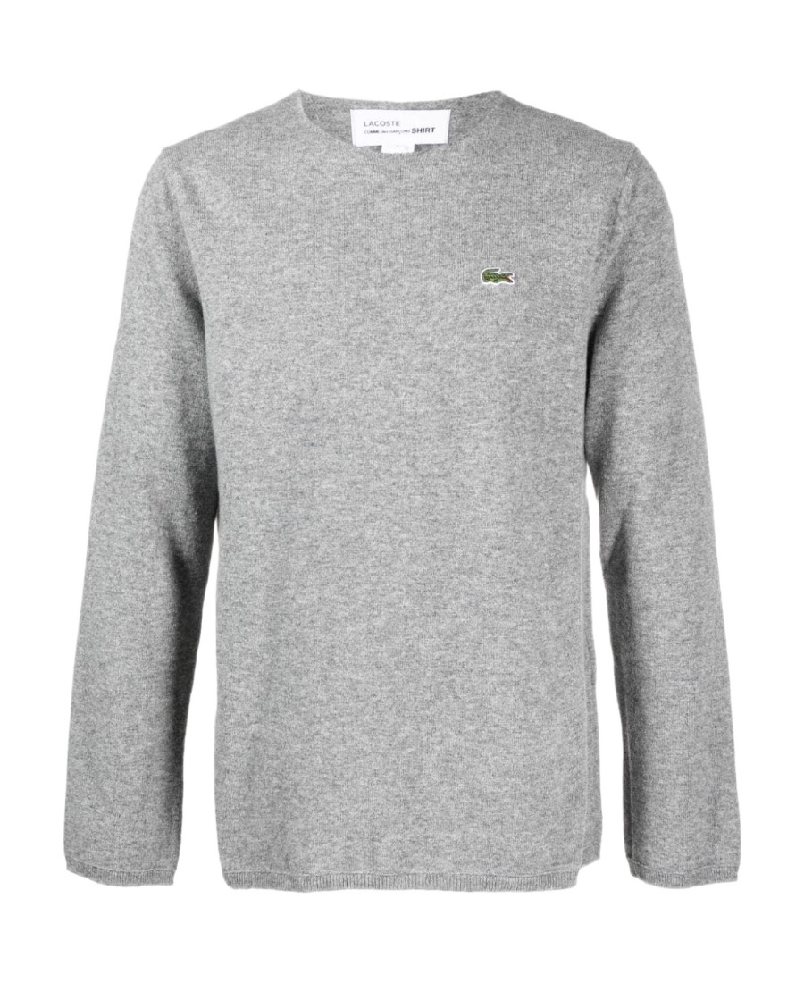 Comme Des Garçons Long-sleeved Sweater In Gray