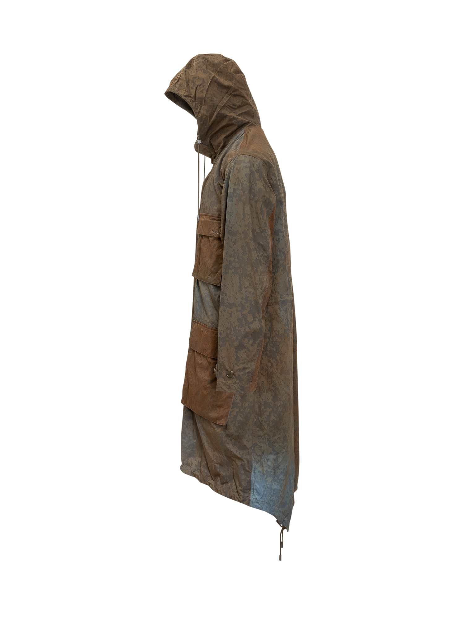 Woolrich Fishtail Parka Coat In Brown